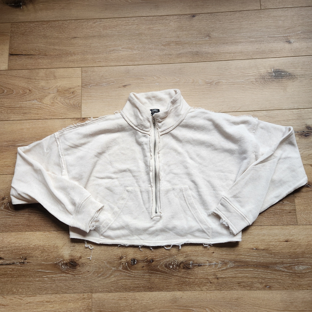 PacSun Cream Textured Pullover